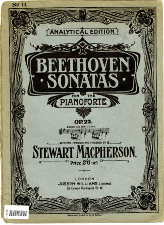 Piano Sonata no. 11 in B-flat major, op. 22, edited by Macpherson thumbnail