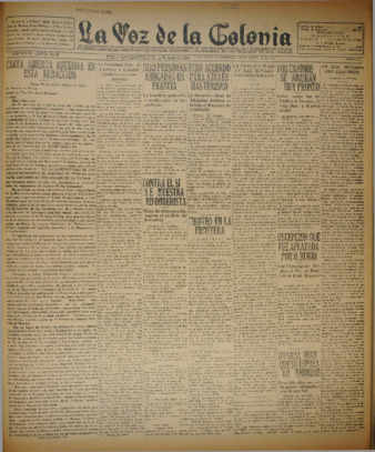 La Voz de La Colonia 13 de marzo de 1930 thumbnail
