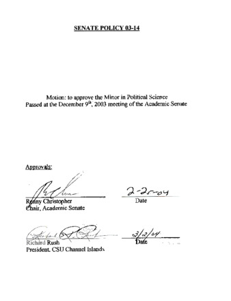 SP 03-14 Minor in Political Science thumbnail