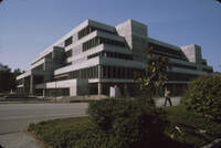 [Finished exterior of Kennedy Library] thumbnail