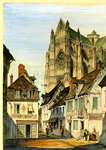 Southern France, pencil and watercolor on paper, undated thumbnail