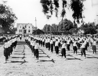 Girls in uniform doing exercises thumbnail