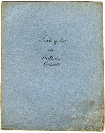 Trois sonates pour le piano composées par Louis van Beethoven. Oeuv. 31 (ou 29) No. [1]. thumbnail