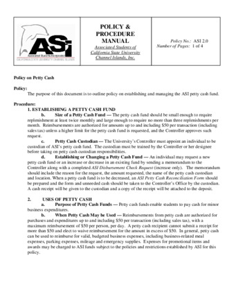 2006 ASI Policy - Petty Cash thumbnail