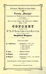 Concert of the Vienna Philharmonic directed by Siegfried Wagner, January 19, 1896 thumbnail
