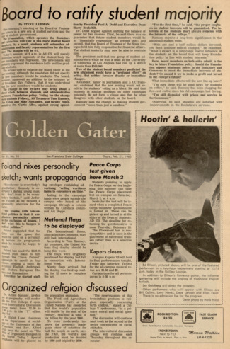 Golden Gater 21 February 1963 thumbnail