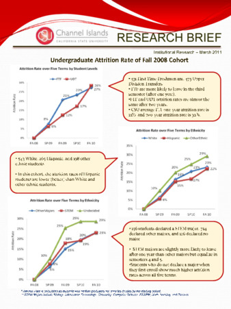 Undergraduate Attrition Rate of Fall 2008 CohortUndergraduate Attrition Rate of Fall 2008 Cohort thumbnail