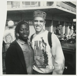 [Two MLK event attendees in the University Union plaza] thumbnail