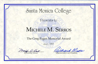 The Greg Fagen Memorial Award Presented to Michele Serros thumbnail