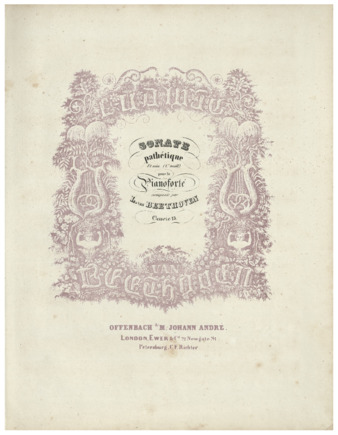 Piano Sonata no. 8 in C minor, op. 13, published by André thumbnail