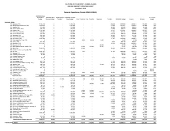 2009 May Operating budget – detail thumbnail