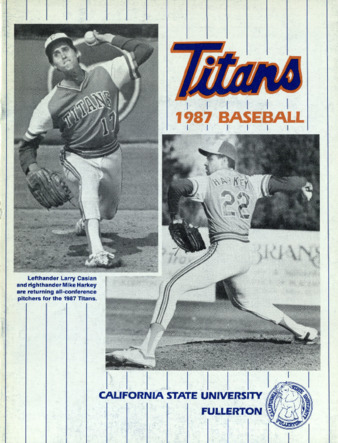 1987 Baseball Program thumbnail