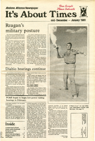 It's About Times: Abalone Alliance Newspaper, December-January 1981 thumbnail