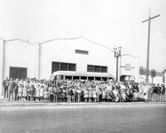 Group photograph outside the First Assembly of God Church thumbnail