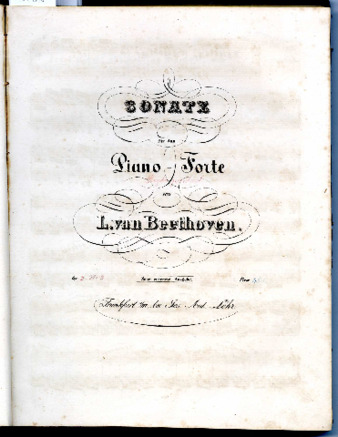Sonate für das Piano-Forte von L. van Beethoven. Op. [2 No. 3]. Neue correcte Ausgabe. thumbnail