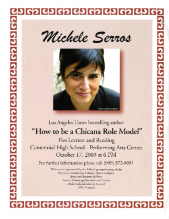 Lecture and Reading of "How to Be a Chicana Role Model" by Michele Serros thumbnail
