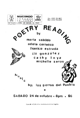 Poetry Reading Casa de la Cultura Latinoamericana en Los Angeles thumbnail