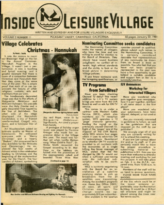 Inside Leisure Village Vol. 2 No. 11 thumbnail