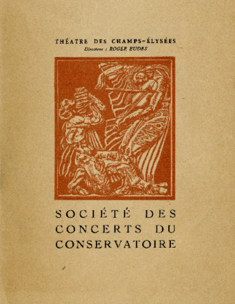 Society of Concerts of the Paris Conservatory at the Théatre des Champs-Élysées, January 24-25, 1948 thumbnail