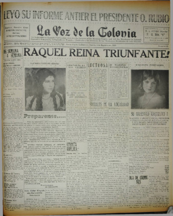 La Voz de La Colonia 4 de septiembre de 1930 thumbnail