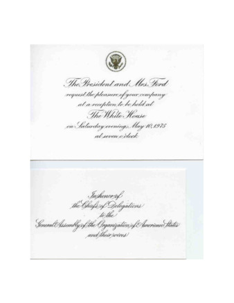 White House Reception Invitation thumbnail