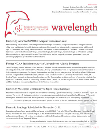 CSUCI Wavelength 2005_10_28-11_10 thumbnail