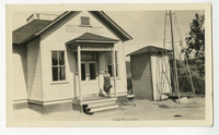 Fall-Brook School [woman on porch] thumbnail