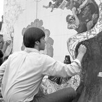 Peace mural under construction thumbnail