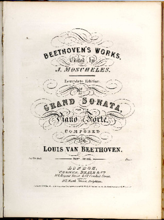 Grand sonata for the piano forte, : Part [2] op. 106 / composed by Louis van Beethoven thumbnail