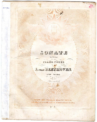 Sonate (in D-dur) für das Piano-Forte von L. van Beethoven. 1tes Werk. No. 3 thumbnail
