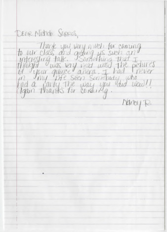 Fan letter to Michele Serros thumbnail