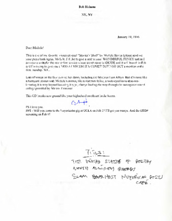 Letter from Bom Holman thumbnail