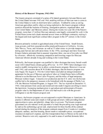 History of the Bracero Program Summary thumbnail