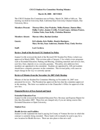 Student Fee Committee meeting minutes for March 28, 2008 thumbnail