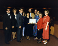 Group portrait with women holding a proclamation thumbnail