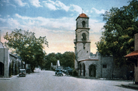 Penny Postcard Image of the Belltower and Arcade in Ojai, CA thumbnail