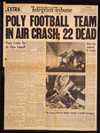 Front Page of Extra Edition of Telegram-Tribune Reporting on Football Team Plane Crash thumbnail
