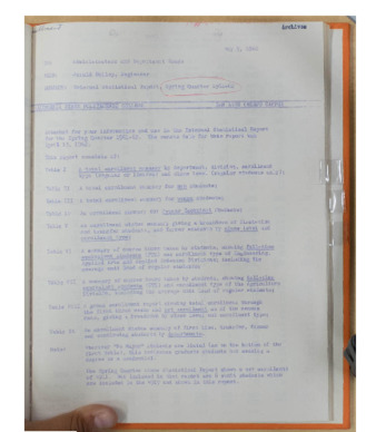 Internal statistical report, Spring Quarter 1961-1962 thumbnail
