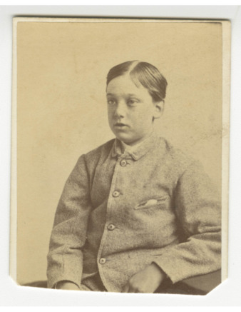 Portrait photograph of an unidentified male child (Boston, MA) thumbnail