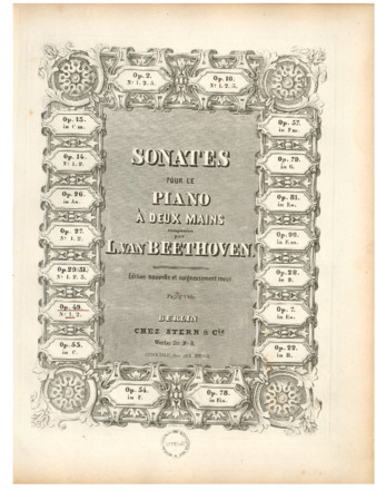 Piano sonata no. 19, op. 49, no. 1, published by Stern & Cie. thumbnail