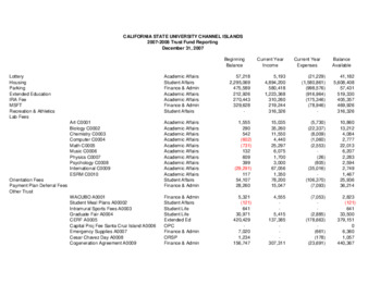2007 December Trust fund report - summary thumbnail