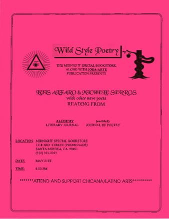 Wild Style Poetry at The Midnight Special Bookstore thumbnail