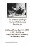 Dr. Ernesto Galarza Scholarship Symposium Program 2000 thumbnail