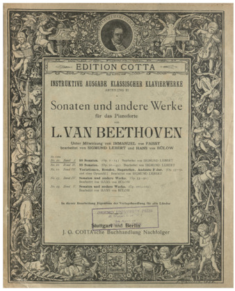 Sonatas and other piano works, ed. by Lebert, vol. 1 (1891, German/English ed.) thumbnail