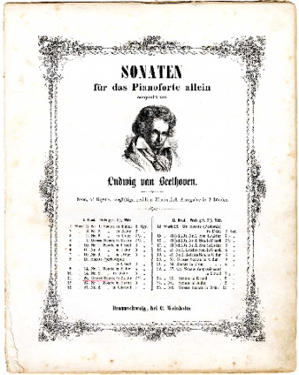 Sonate: op. 26 dem Fürsten Lichnowsky gewidmet [von] L. v. Beethoven thumbnail