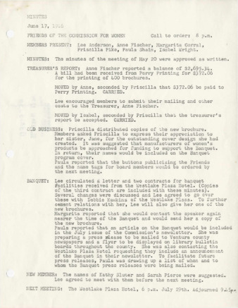 Minutes June 17, 1986 thumbnail