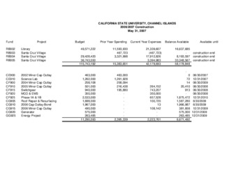 2007 May Construction report – summary thumbnail