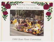 Cal Poly Universities, Pomona and San Luis Obispo, Rose float, 1986 thumbnail
