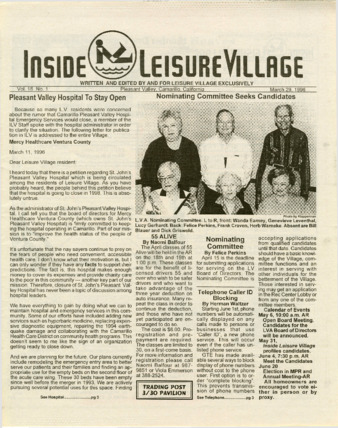 Inside Leisure Village Vol. 18 No. 1 thumbnail