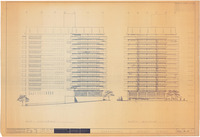 Doheny Towers, east and north elevations, drawing no. P-12 thumbnail